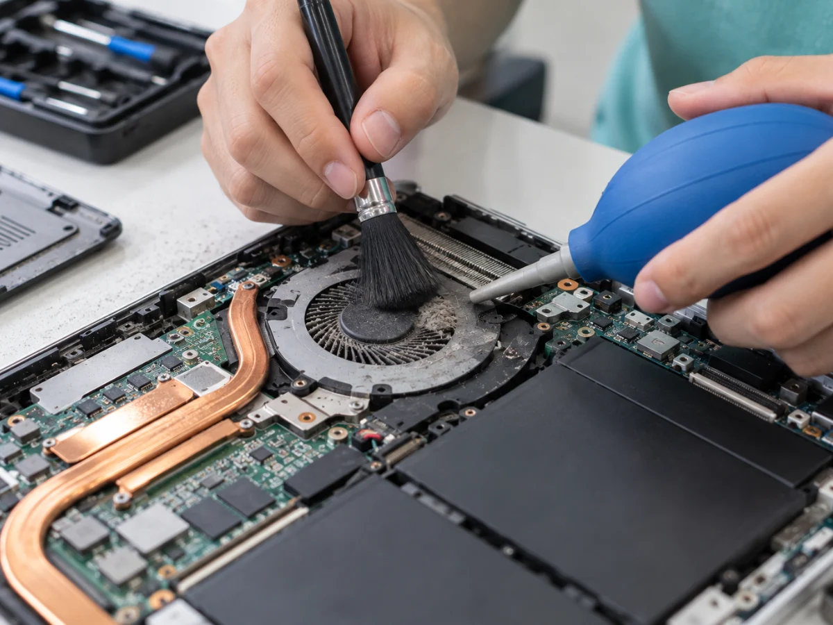 Vệ sinh quạt tản nhiệt laptop